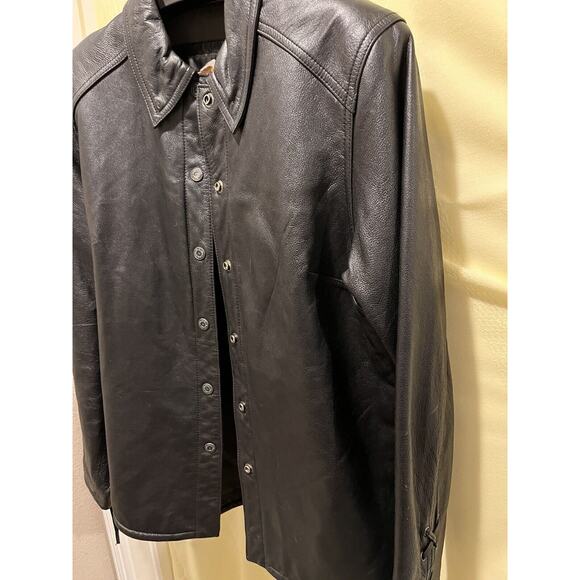 Harley-Davidson Womens Size LG Embossed Leather Jacket Black DC - Picture 8 of 12